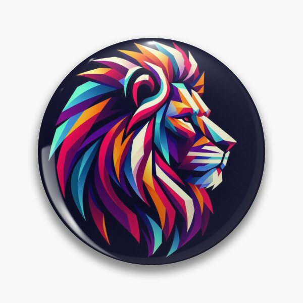 Item preview, Colorful geometric lion  designed and sold by Dogandesighn.
