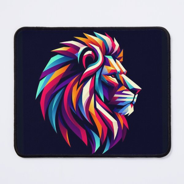 Item preview, Colorful geometric lion  designed and sold by Dogandesighn.