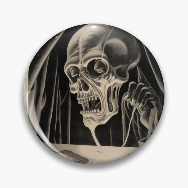 Item preview, Death at the Writing Desk – Gothic Skeleton Artwork designed and sold by landletsy.