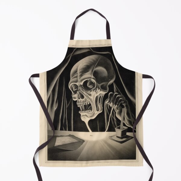 Item preview, Death at the Writing Desk – Gothic Skeleton Artwork designed and sold by landletsy.
