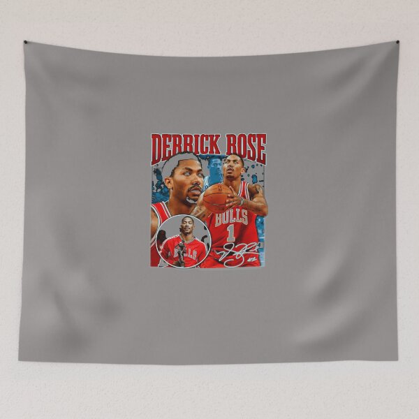 Item preview, DERRICK-ROSE-MVP-CHICAGO-BASKETBALL-SIGNATURE-VINTAGE-RETRO-80S-90S-BOOTLEG-RAP-STYLE designed and sold by hubbelvada.