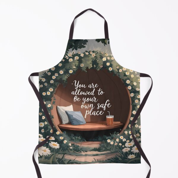 Item preview, You Are Allowed To Be Your Own Safe Place, Self Care Daisy Quote Art designed and sold by MoMidoStore.