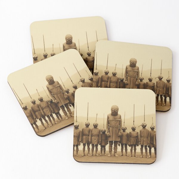 Item preview, Surreal Masked Soldiers – Dystopian Lineup designed and sold by landletsy.