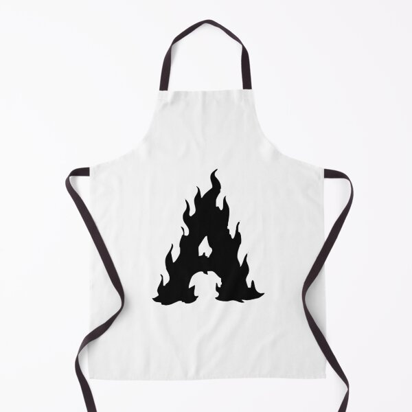 Item preview, Flaming A Letter Monogram –  Black Edition designed and sold by uncoXab.