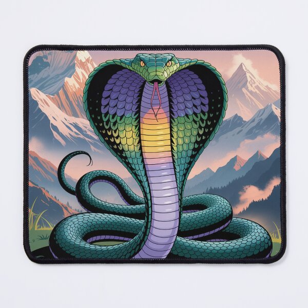 Item preview, А magnificent cobra the backdrop Himalayas. designed and sold by Lilashakti ⭐️ ⭐️ ⭐️ ⭐️ ⭐️.