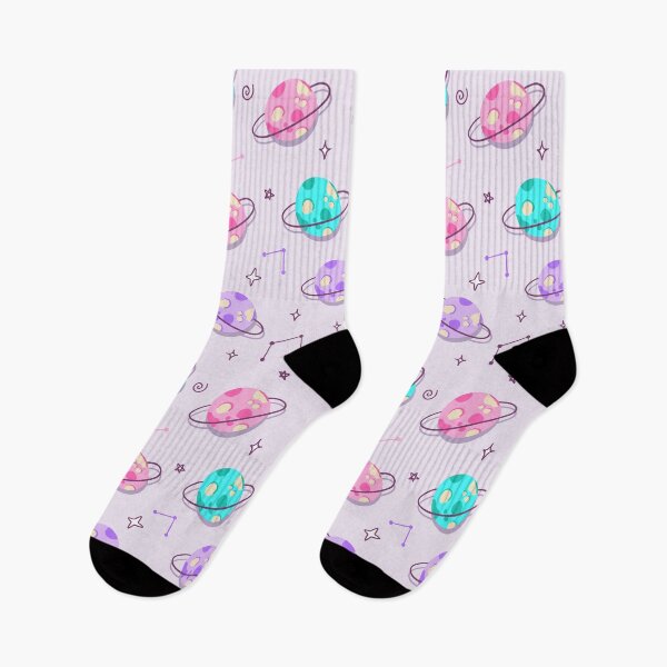 Item preview, Multicolor Saturn Planets Pattern designed and sold by Farissa Designs.