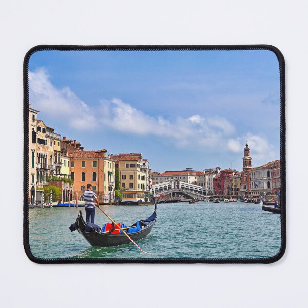 Item preview, The Grand Canal with colorful buildings,gondolas and Rialto Bridge, Venice,Italy designed and sold by goceris.