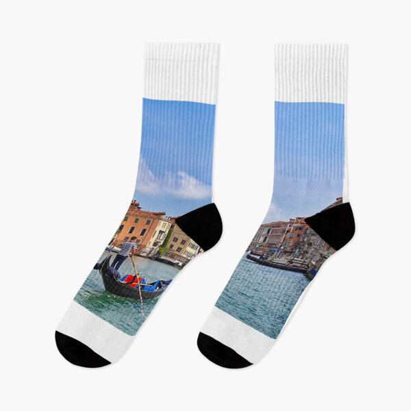 Item preview, The Grand Canal with colorful buildings,gondolas and Rialto Bridge, Venice,Italy designed and sold by goceris.