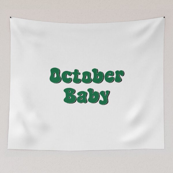 Item preview, October Baby | Born in October Typography Design designed and sold by designsoftinaa.