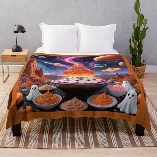 Item preview, Ghosts Hiding In Mars Cliffs And Different Colored Halloween Desserts designed and sold by Melantari Vizuns.