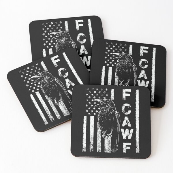 Item preview, Bandera de EE. UU. del Cuervo Negro, F-Caw-F Divertido pájaro negro FCAWF Luna Gótico Humor adulto designed and sold by ivotee.