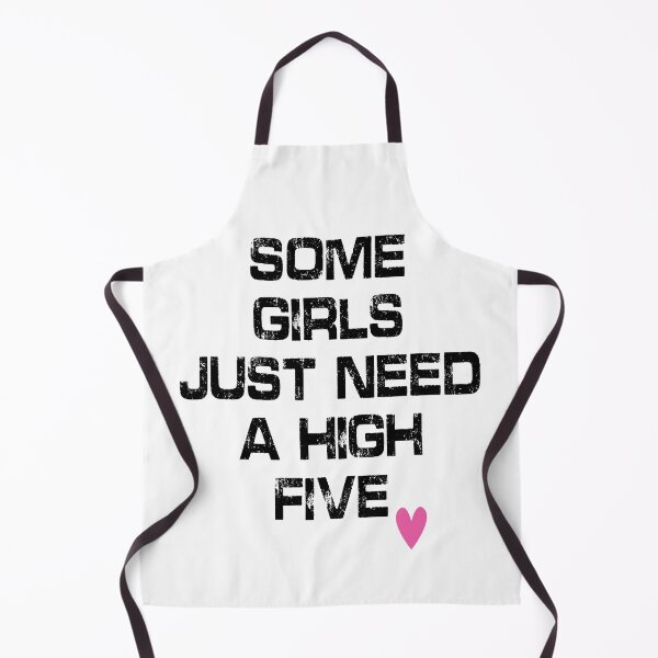 Item preview, Some Girls Just Need a High Five – Funny Sarcastic Quote with Pink Heart designed and sold by ArtVibeDesign.