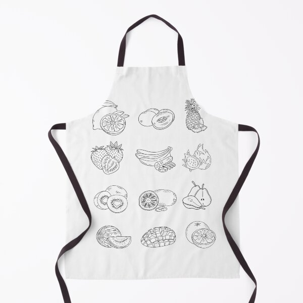 Item preview, Sketched Black and White Fruit Outline designed and sold by sugababby.
