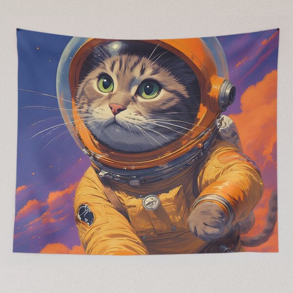 Item preview, Space Cat loves you designed and sold by she-devil-shirt.