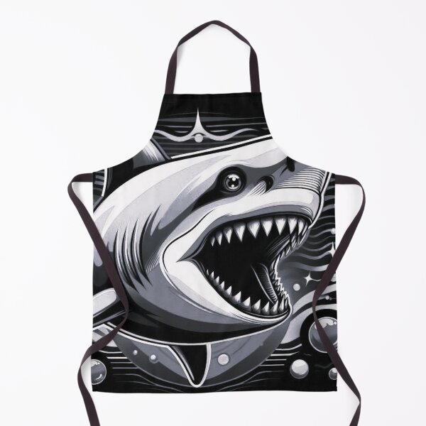 Item preview, blackwhite wild shark designed and sold by Dogandesighn.