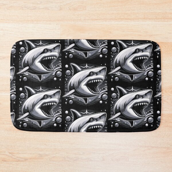 Item preview, blackwhite wild shark designed and sold by Dogandesighn.