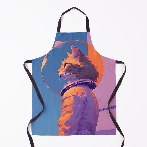 Item preview, Cat in space vintage pop art designed and sold by she-devil-shirt.
