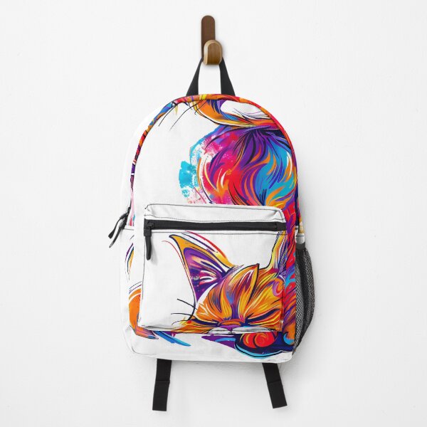 Item preview, Vibrant Psychedelic Cat Portrait designed and sold by DesignArtist.ia.