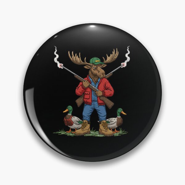 Item preview, Hunting Moose with Ducks Funny   designed and sold by TeeARTHY.
