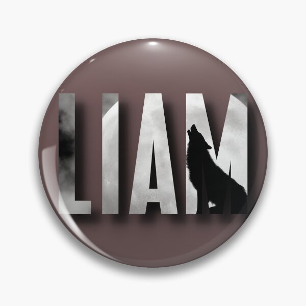 Item preview, Liam Wolf Moon Silhouette – Personalized Name Design designed and sold by DimyStickers.
