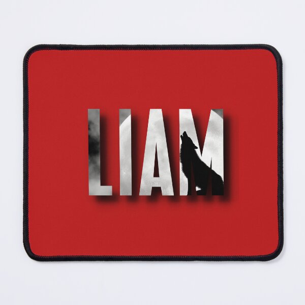 Item preview, Liam Wolf Moon Silhouette – Personalized Name Design designed and sold by DimyStickers.