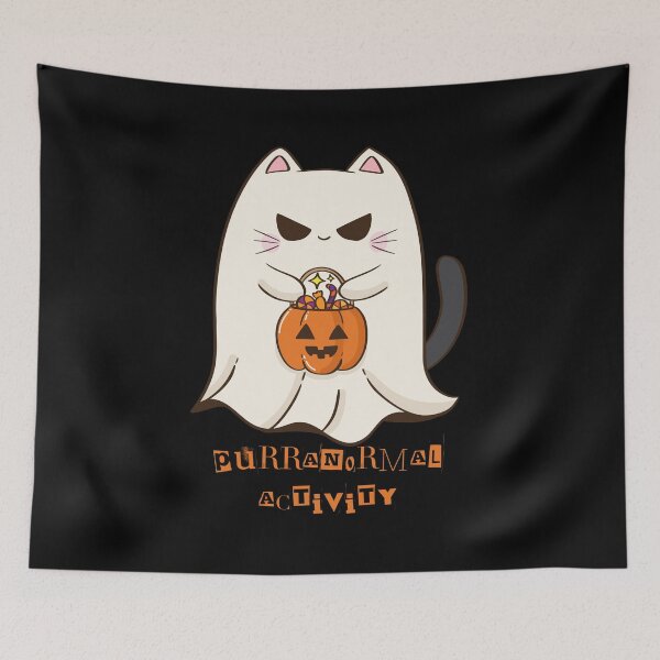Item preview, Purranormal Activity Cat – Cute Halloween Ghost Kitty designed and sold by kookyswardobe.