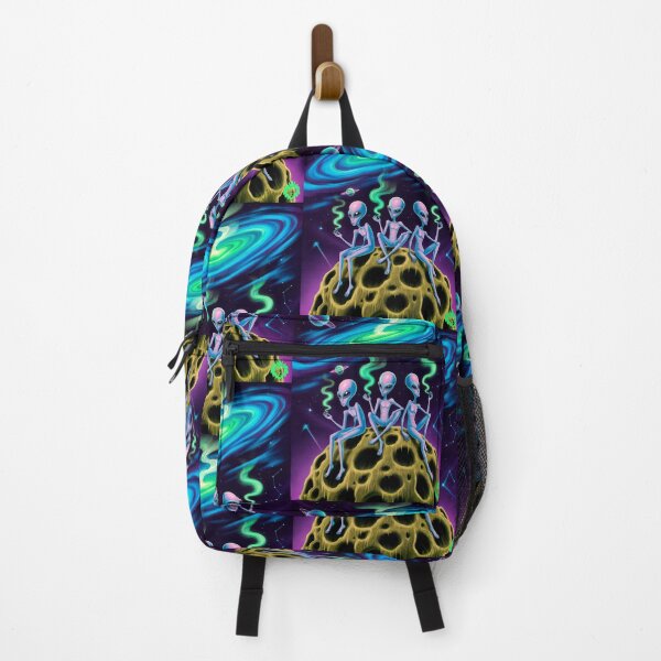 Item preview, Smoking galaxy alien weed designed and sold by GreenKingShop.