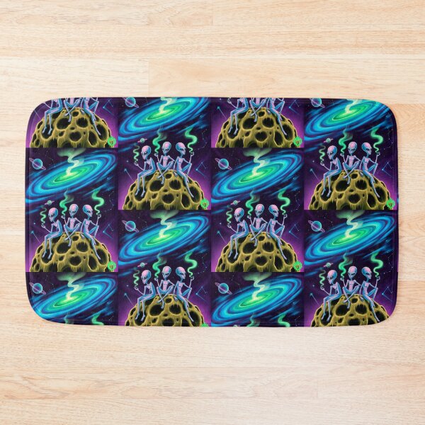 Item preview, Smoking galaxy alien weed designed and sold by GreenKingShop.