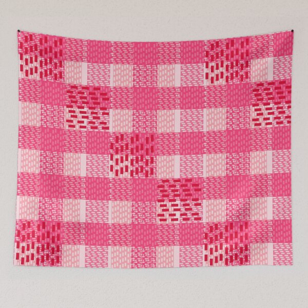 Item preview, Red Pink Valentine Plaid Seamless Repeat designed and sold by Sharon Schwalbe.