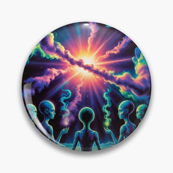 Item preview, Trippy alien weed designed and sold by GreenKingShop.