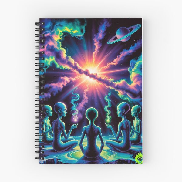 Item preview, Trippy alien weed designed and sold by GreenKingShop.