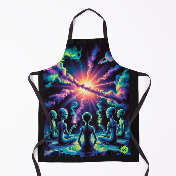 Item preview, Trippy alien weed designed and sold by GreenKingShop.