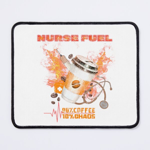 Item preview, Nurse Fuel T-Shirt | Coffee & Chaos Funny Nurse Life Tee | Healthcare Worker Gift|Nurse Fuel T-Shirt | Coffee & Chaos Nursing Life Tee | Funny Medical Gift for Nurses designed and sold by Al-Ziyyel Studio✨.