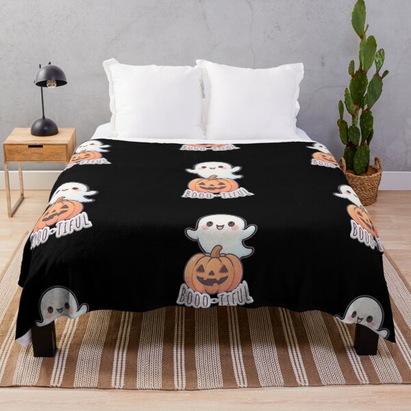 Item preview, Kawaii Ghost Sticker Popping Out of Pumpkin | Cute Halloween Vinyl Sticker | Spooky-Cute Pumpkin Ghost Art designed and sold by dailyprintables.
