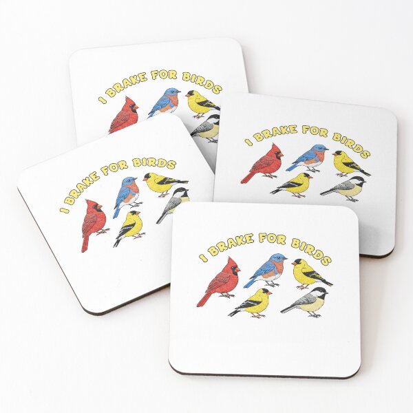 Item preview, I Brake for Birds Funny Animal   designed and sold by TeeARTHY.