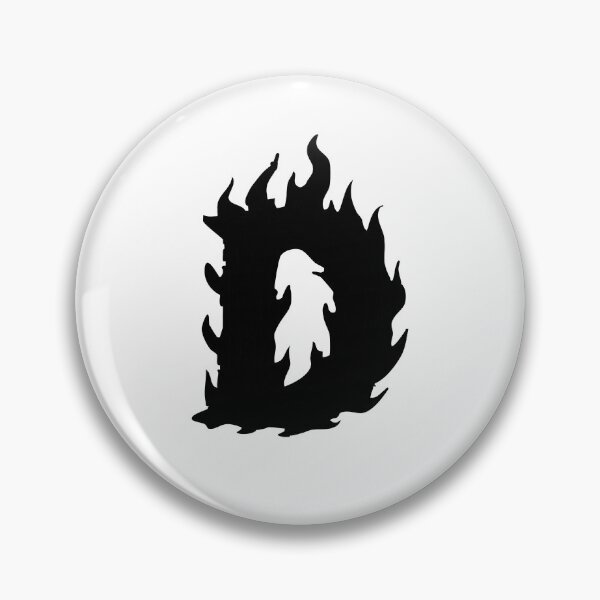 Item preview, Flaming D Letter Monogram –  Black Edition designed and sold by uncoXab.
