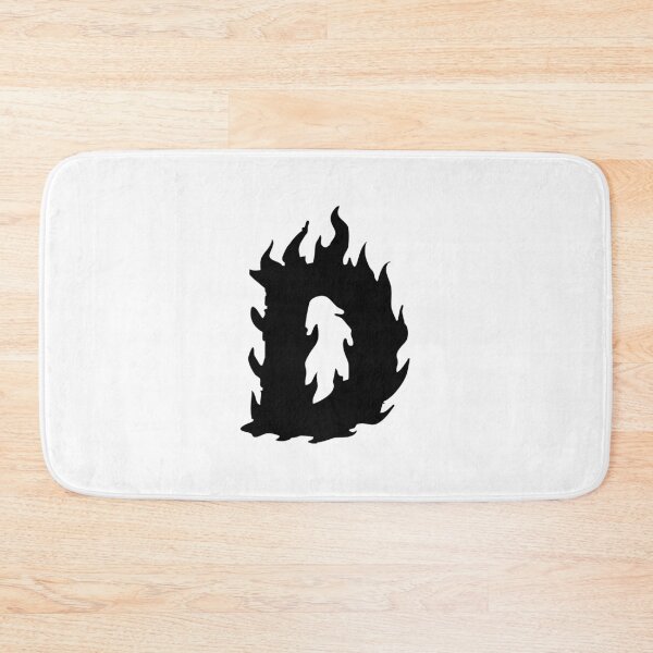 Item preview, Flaming D Letter Monogram –  Black Edition designed and sold by uncoXab.