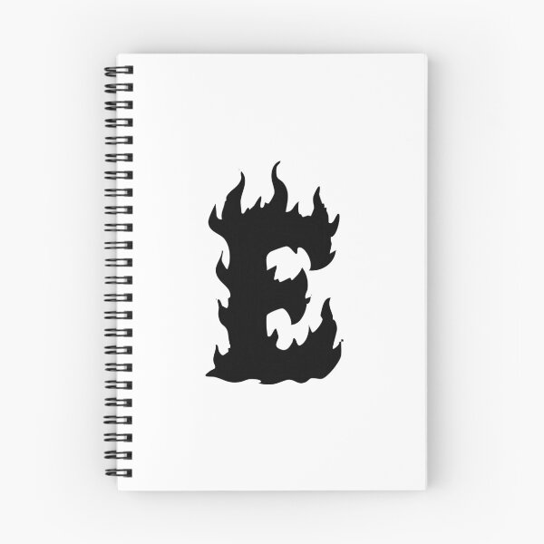 Item preview, Flaming E Letter Monogram –  Black Edition designed and sold by uncoXab.