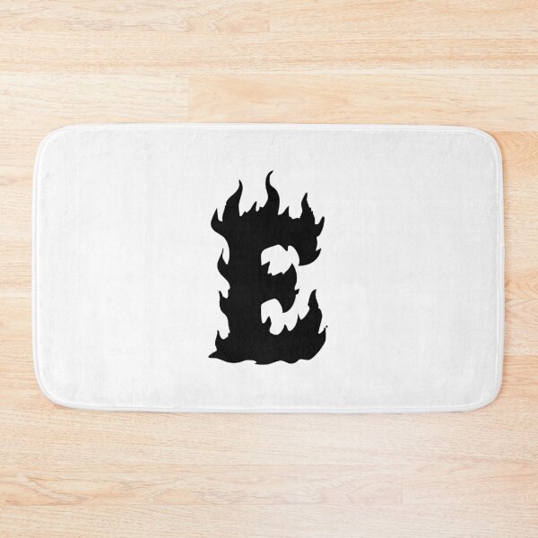 Item preview, Flaming E Letter Monogram –  Black Edition designed and sold by uncoXab.