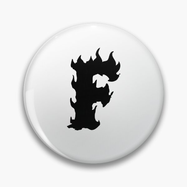 Item preview, Flaming F Letter Monogram –  Black Edition designed and sold by uncoXab.