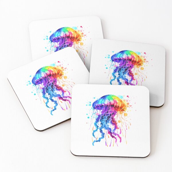 Item preview, Colorful Jellyfish Watercolor Painting   designed and sold by TeeARTHY.