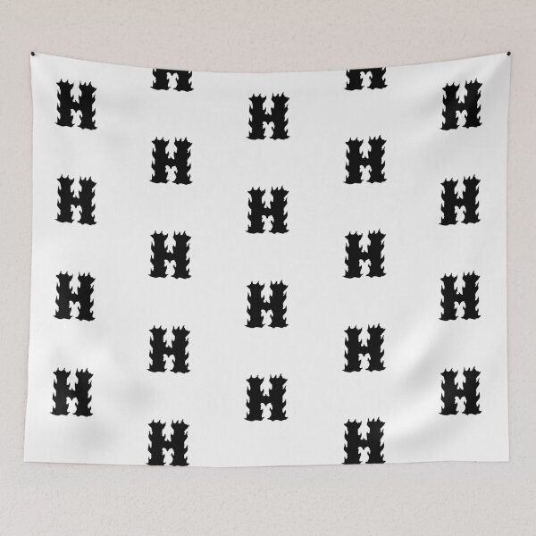 Item preview, Flaming H Letter Monogram –  Black Edition  designed and sold by uncoXab.