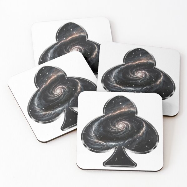 Item preview, Spade Symbol with Swirling Galaxy Design and Starry Background designed and sold by Creative88Art.