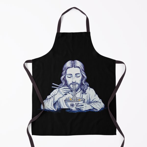 Item preview, Jesus Eating Noodles Funny designed and sold by TeeARTHY.