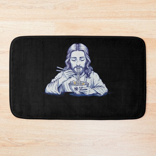 Item preview, Jesus Eating Noodles Funny   designed and sold by TeeARTHY.