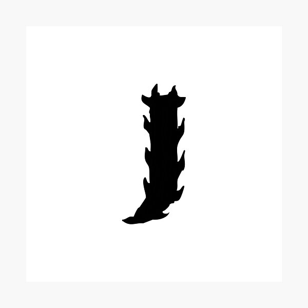 Item preview, Flaming J Letter Monogram –  Black Edition  designed and sold by uncoXab.