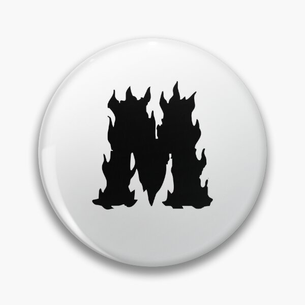 Item preview, Flaming M Letter Monogram –  Black Edition designed and sold by uncoXab.