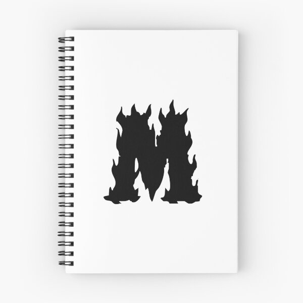 Item preview, Flaming M Letter Monogram –  Black Edition designed and sold by uncoXab.