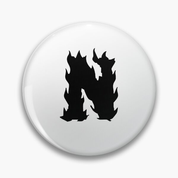 Item preview, Flaming N Letter Monogram –  Black Edition designed and sold by uncoXab.