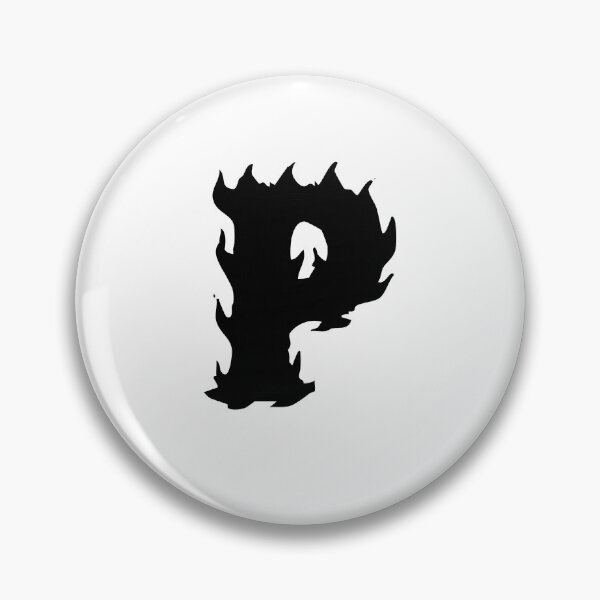 Item preview, Flaming P Letter Monogram –  Black Edition designed and sold by uncoXab.